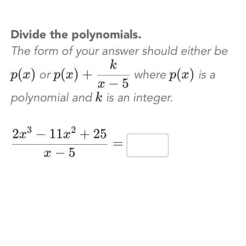 Divide the polynomials