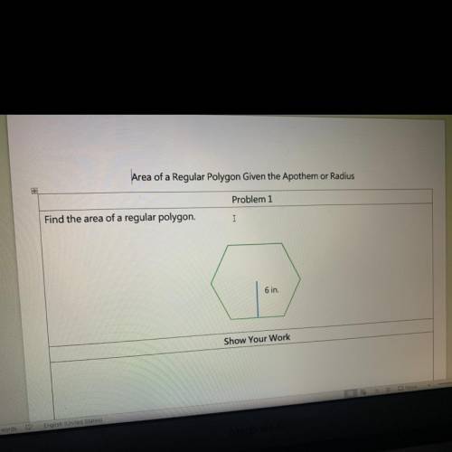 What’s the area of a regular polygon? please give an explanation