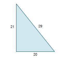 PLEASE HURRY BEING TIMED!! Which math sentence can be used to determine if this triangle is a right