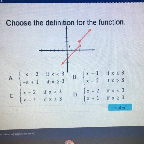 Please help. choose the definition for the function.