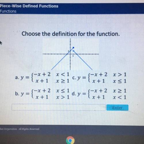PLEASE HELP choose the definition for the function