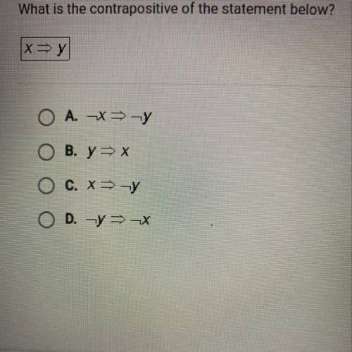 What is the contrapositive