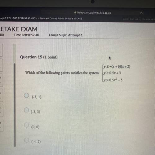 Need this answered ASAP! question 15