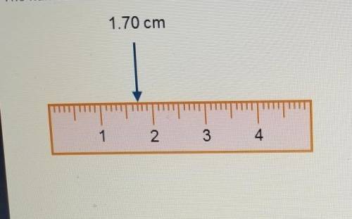 The number on this ruler represents centimeters.What is the precision of this ruler?? cmWhat is the