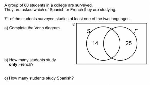 Hello, please look at the attachment and do the following : A) Complete the ven diagram. ( what numb