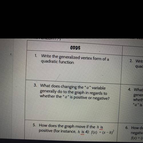 I need help with 1, 2 & 3 please