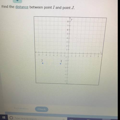 Find the distance between point I and point J