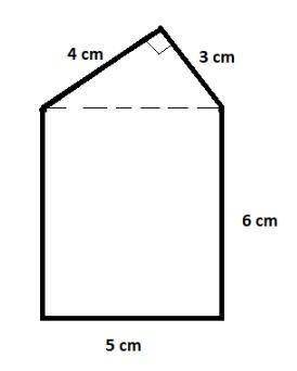 Find the area of the figure. A) 30 cm2  B) 36 cm2  C) 42 cm2  D) 48 cm2