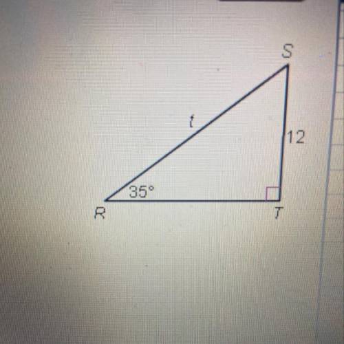 Find the value of t, rounded to the nearest tenth