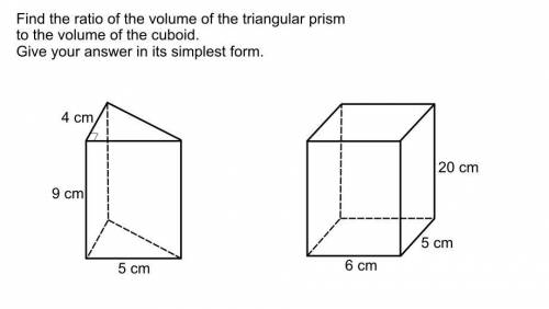 Triang prism ? cuboid ? ration ?