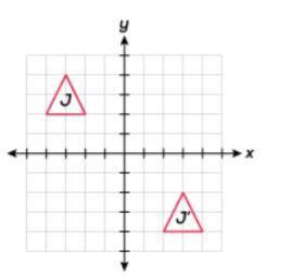Which sequence of transformations performed on triangle J could result in similar triangle J'? A. Ro