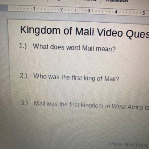 What does word Mali mean