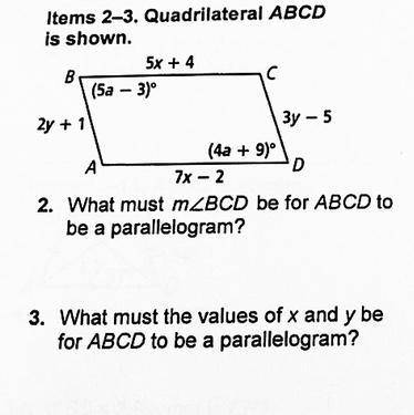 Quadrilateral ABCD is shown