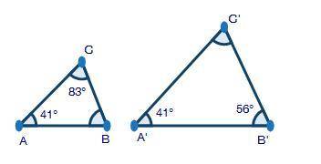 How can the Angle-Angle Similarity Postulate be used to prove the two triangles below are similar? E