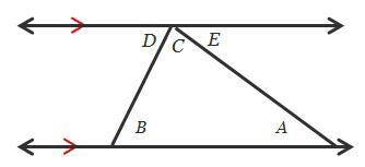 HURRY PLSSSSS Lines Line D E and Line A B are parallel. Which angles are congruent? angles A and E a