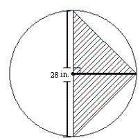 Find the probability that a point chosen at random will lie in the shaded area. a 0.62 b 0.32 c 0.94