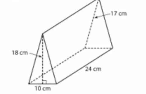 Please hurry. Find the surface area of the triangular prism.