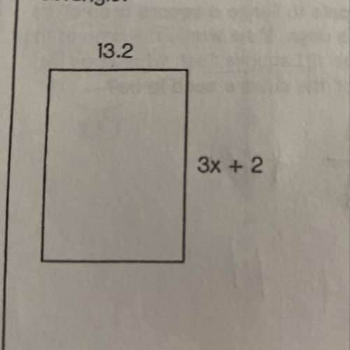 Simplify an expression for the area of the rectangle.