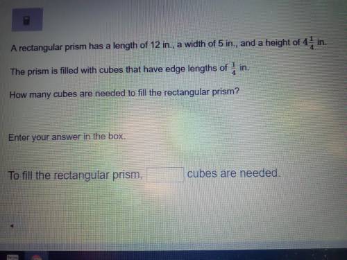 How many cubes are needed to fill the rectangular prism?