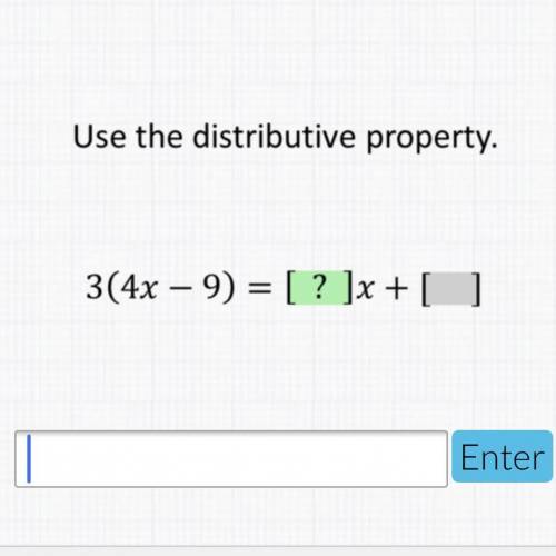 Use the distributive property