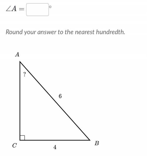 Solve for an angle in right triangles help