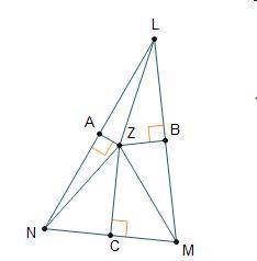 Point Z is the circumcenter of ΔLMN. Which must be true? A)Line segment A N is-congruent-to line seg