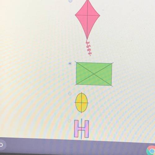 Which diagram correctly shows all the lines of symmetry in the figure?