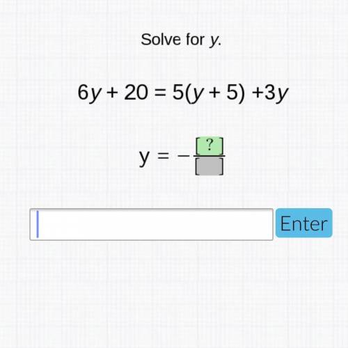 Solve for y help me out