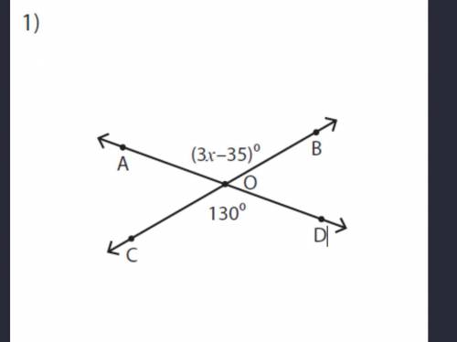 Find angle AOC. What is its value?ANSWER CHOICESA. 40B. 130C. 50PLEASE EXPLAIN YOUR ANSWER