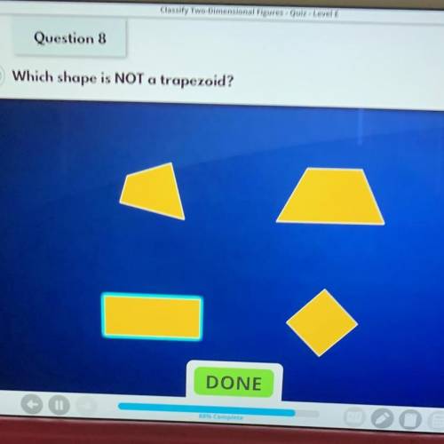 Which shape is not a trapezoid?
