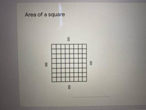 Find the area of the square  A- 70 sq. Ft. B 64 sq.ft.  C 16 sq. Ft  D 32 sq. Ft.