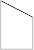 Why is it incorrect to classify the polygon shown as a parallelogram? A. It has four sides. B. Some