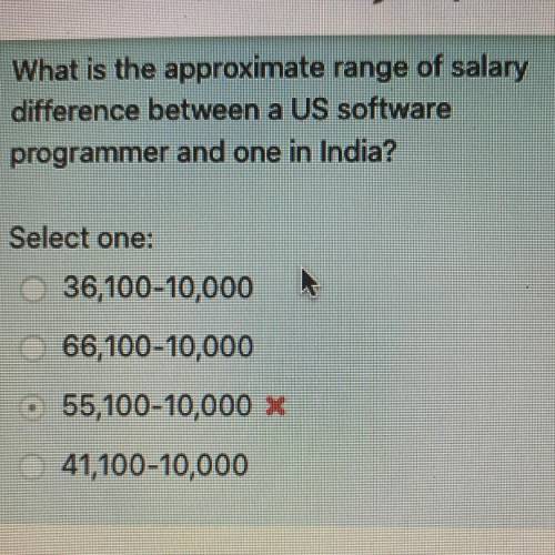 What is the approximate range of salary difference between a US software programmer and one in India