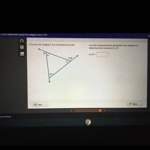 What is the measure of Angle B