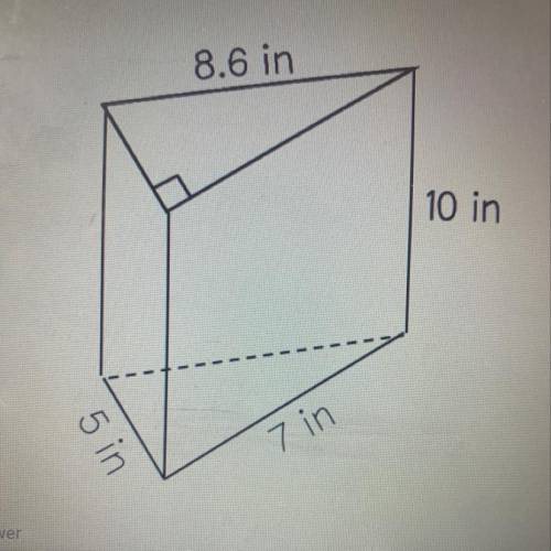 What’s the lateral surface area of the figure below?