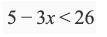 Solve the following inequality.