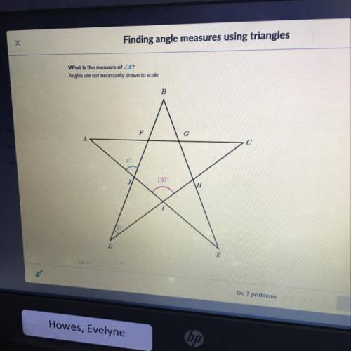 Finding the angle measures using triangles