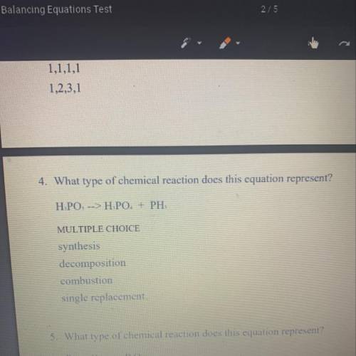 What type of chemical reaction does this equation represent?