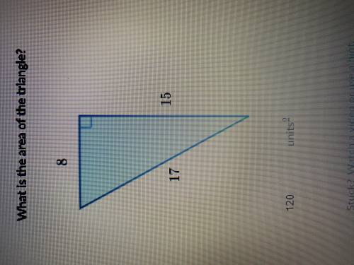 What is the are of this triangle? How do you find the area if you don’t know the height to use A=1/2