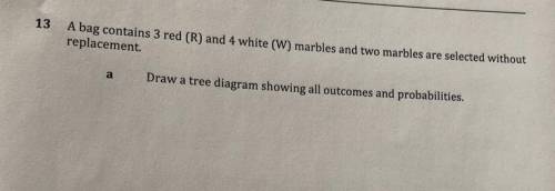 Urgent can you please show answer in a tree diagram