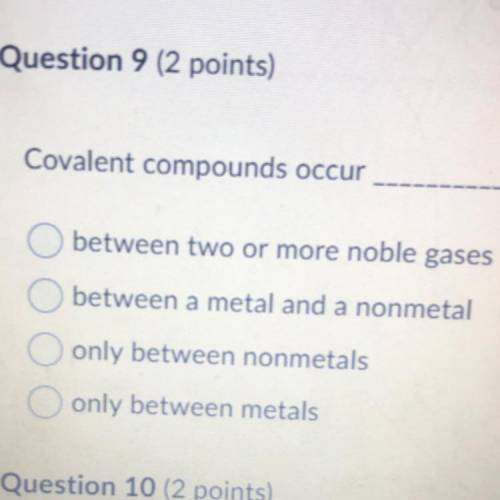 Covalent compounds occur