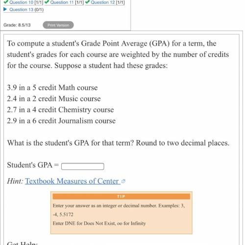 What is the students gpa