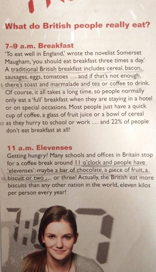 1 Somerset Maughama ate three breakfasts every dayb thought breakfast was the best meal in England.c