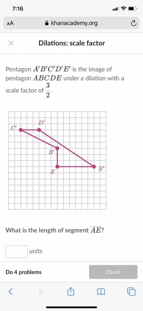 What is the length of segment ae