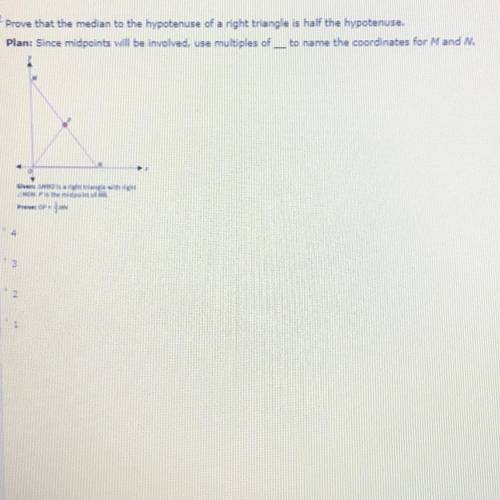Please help???? Prove that the median to the hypotenuse of a right triangle is half the hypotenuse.
