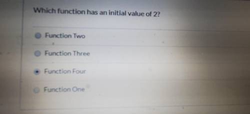 Which function has an initial value of 2? SEE PICTURES BELOW