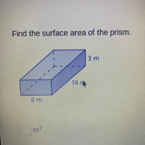 Surface area of the prism
