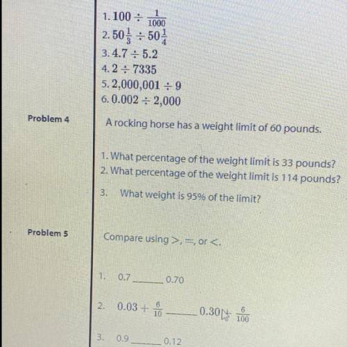 Any one can help me with problem 4?