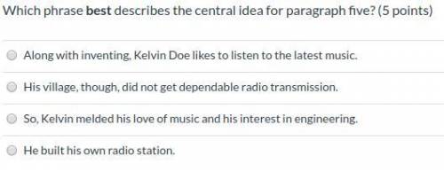 5. Along with inventing, Kelvin Doe likes to listen to the latest music. His village, though, did no