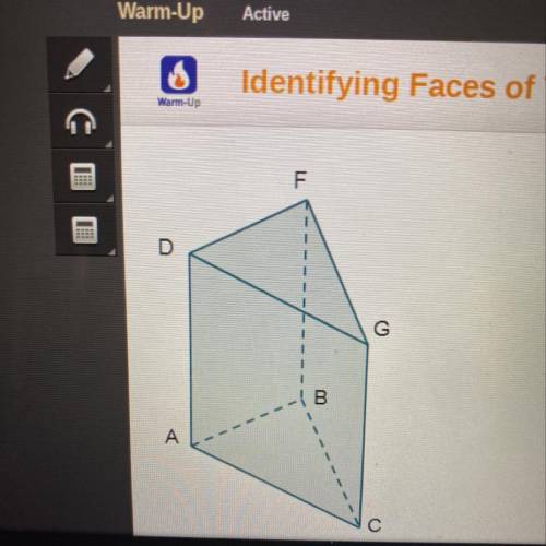 Which polygon is a base of the triangular Which polygon is a lateral face of the triangular prism?